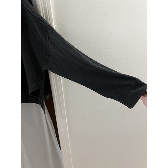 Anthropologie Daily Practice Gray Waffle Knit Oversized Top Sz L - Picture 4 of 6